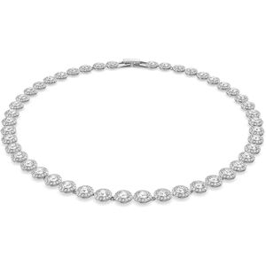 Swarovski Una Angelic Halskette, Rund, Weiss, Rhodiniert Swarovski Una Angelic Halskette, Rund, Weiss, Rhodiniert