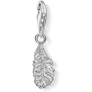 THOMAS SABO Damen Charm-Anhänger Feder 925er Sterling Silber 0775-001-12 THOMAS SABO Damen Charm-Anhänger Feder 925er Sterling Silber 0775-001-12