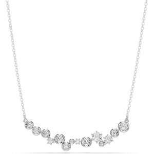 Swarovski Constella Halskette, Rhodinierte Damenhalskette mit Klaren Kristallen in Krappen- und Kesselfassungen und Verschiedenen Größen, Länge: 38-48 cm Swarovski Constella Halskette, Rhodinierte Damenhalskette mit Klaren Kristallen in Krappen- und Kesselfassungen und Verschiedenen Größen, Länge: 38-48 cm
