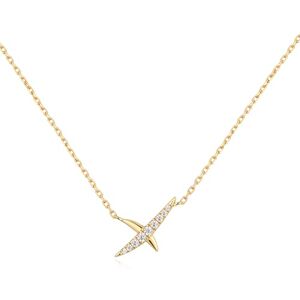 ANIA HAIE Damen Halskette HEART HUNTER aus 925 Sterling Silber 14k vergoldet, besetzt mit 9 Zirkonia Pavé, Größe: 40 cm + 5 cm Verlängerung, inkl. Geschenkverpackung ANIA HAIE Damen Halskette HEART HUNTER aus 925 Sterling Silber 14k vergoldet, besetzt mit 9 Zirkonia Pavé, Größe: 40 cm + 5 cm Verlängerung, inkl. Geschenkverpackung