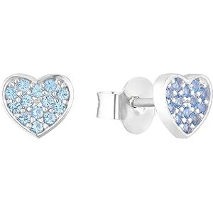 s.Oliver Ohrstecker 925 Sterling Silber Mädchen Kinder Ohrschmuck, mit Zirkonia synth., 0,7 cm, Silber, Herz, Kommt in Schmuck Geschenk Box, 2036824 s.Oliver Ohrstecker 925 Sterling Silber Mädchen Kinder Ohrschmuck, mit Zirkonia synth., 0,7 cm, Silber, Herz, Kommt in Schmuck Geschenk Box, 2036824