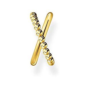 THOMAS SABO Einzel Ohrklemme Kugeln gekreuzt gold 750 Gelbgold Vergoldung, 925 Sterlingsilber THOMAS SABO Einzel Ohrklemme Kugeln gekreuzt gold 750 Gelbgold Vergoldung, 925 Sterlingsilber