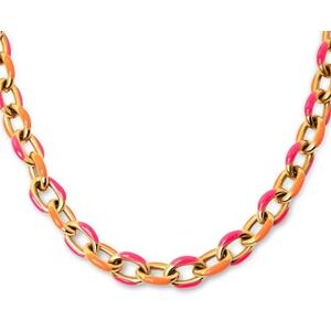 SINGULARU Link Tropical Halskette. Edelstahl mit 18 Kt Vergoldeter Beschichtung. Schmuck für Damen. SINGULARU Link Tropical Halskette. Edelstahl mit 18 Kt Vergoldeter Beschichtung. Schmuck für Damen.