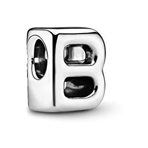 PANDORA Moments Buchstabe B wendbares Alphabet-Charm aus Sterling-Silber mit geprägten Herzen und Perlen an der Rückseite kompatibel mit Armbändern Moments Kollektion PANDORA Moments Buchstabe B wendbares Alphabet-Charm aus Sterling-Silber mit geprägten Herzen und Perlen an der Rückseite kompatibel mit Armbändern Moments Kollektion
