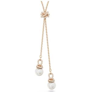Swarovski Originally Y-Anhänger, Kristallperle, Weiß, Roségold-Legierungsschicht Swarovski Originally Y-Anhänger, Kristallperle, Weiß, Roségold-Legierungsschicht