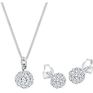 Elli Schmuckset Damen Kugel mit Kristalle in 925 Sterling Silber Elli Schmuckset Damen Kugel mit Kristalle in 925 Sterling Silber