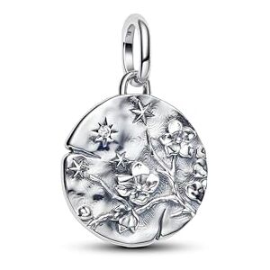 PANDORA Kirschblüte Medaillon-Charm 794085C01 Charm Anhänger PANDORA Kirschblüte Medaillon-Charm 794085C01 Charm Anhänger