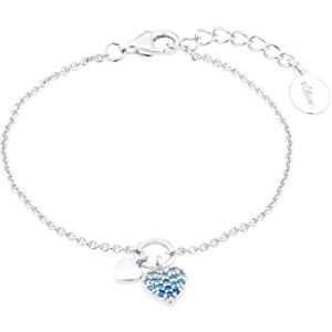 s.Oliver Armband 925 Sterling Silber Mädchen Kinder Armschmuck, mit Zirkonia synth., 14+2 cm, Silber, Herz, Kommt in Schmuck Geschenk Box, 2036454 s.Oliver Armband 925 Sterling Silber Mädchen Kinder Armschmuck, mit Zirkonia synth., 14+2 cm, Silber, Herz, Kommt in Schmuck Geschenk Box, 2036454