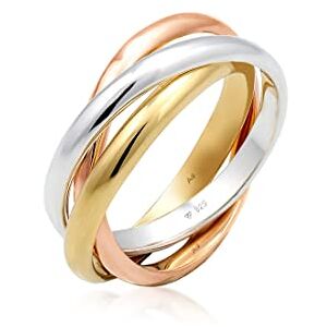 Elli Ring Damen Wickel Basic Tri-Color in 925 Sterling Silber Elli Ring Damen Wickel Basic Tri-Color in 925 Sterling Silber