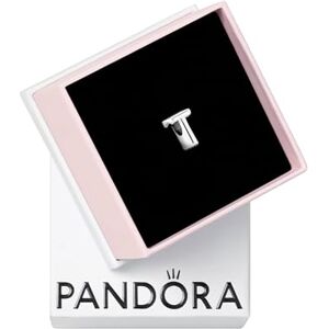 PANDORA Moments Buchstabe T wendbares Alphabet-Charm aus Sterling-Silber mit geprägten Herzen und Perlen an der Rückseite kompatibel mit Armbändern Moments Kollektion PANDORA Moments Buchstabe T wendbares Alphabet-Charm aus Sterling-Silber mit geprägten Herzen und Perlen an der Rückseite kompatibel mit Armbändern Moments Kollektion