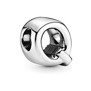 PANDORA Moments Buchstabe Q wendbares Alphabet-Charm aus Sterling-Silber mit geprägten Herzen und Perlen an der Rückseite kompatibel mit Armbändern Moments Kollektion PANDORA Moments Buchstabe Q wendbares Alphabet-Charm aus Sterling-Silber mit geprägten Herzen und Perlen an der Rückseite kompatibel mit Armbändern Moments Kollektion