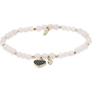 Fossil Armband Für Frauen Wellness, Innenlänge:165mm Rosa Halbedelstein Armband, JA6922710 Fossil Armband Für Frauen Wellness, Innenlänge:165mm Rosa Halbedelstein Armband, JA6922710