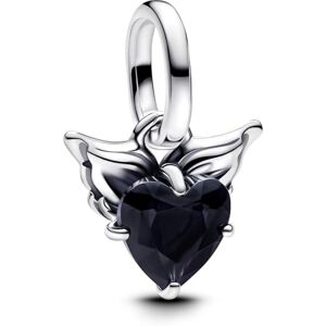 PANDORA ME Geflügeltes Herz Mini-Charm-Anhänger aus Sterling Silber mit künstlichem Kristall, Kompatibel Moments und ME Armbänder, 793626C01 PANDORA ME Geflügeltes Herz Mini-Charm-Anhänger aus Sterling Silber mit künstlichem Kristall, Kompatibel Moments und ME Armbänder, 793626C01