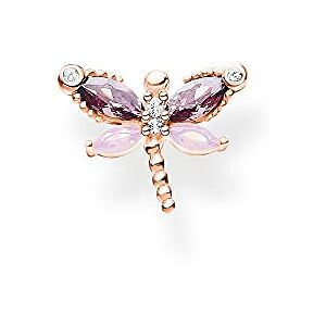 THOMAS SABO Einzel Ohrstecker Libelle mit Steine roségold 925 Sterlingsilber, 750 Roségold Vergoldung THOMAS SABO Einzel Ohrstecker Libelle mit Steine roségold 925 Sterlingsilber, 750 Roségold Vergoldung