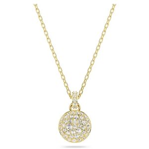 Swarovski Sublima Anhänger, Weiße, Vergoldete Damenhalskette mit Strahlenden Kristallen Swarovski Sublima Anhänger, Weiße, Vergoldete Damenhalskette mit Strahlenden Kristallen