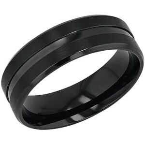 Amor Ring Edelstahl Herren Ringe, Schwarz, Kommt in Schmuck Geschenk Box, 2037294 Amor Ring Edelstahl Herren Ringe, Schwarz, Kommt in Schmuck Geschenk Box, 2037294