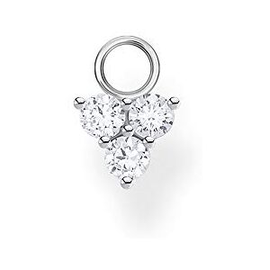 THOMAS SABO Einzel Ohrring Anhänger weiße Steine silber 925 Sterling Silber EP008-051-14 THOMAS SABO Einzel Ohrring Anhänger weiße Steine silber 925 Sterling Silber EP008-051-14