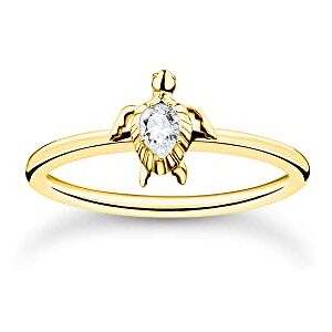 THOMAS SABO Damen Ring Schildkröte Gold 925 Sterlingsilber, 750 Gelbgold Vergoldung TR2401-414-14-54 THOMAS SABO Damen Ring Schildkröte Gold 925 Sterlingsilber, 750 Gelbgold Vergoldung TR2401-414-14-54