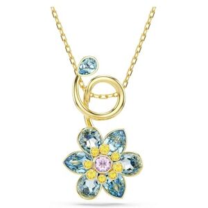 Swarovski Idyllia Anhänger, Mehrfarbige, Vergoldete Damenhalskette mit Farbenfrohem Anhänger mit Blütenmotiv aus Strahlenden Kristallen, Länge: 42-49 cm Swarovski Idyllia Anhänger, Mehrfarbige, Vergoldete Damenhalskette mit Farbenfrohem Anhänger mit Blütenmotiv aus Strahlenden Kristallen, Länge: 42-49 cm