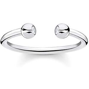 THOMAS SABO Ring Kugeln mit Steinen silber 925 Sterlingsilber THOMAS SABO Ring Kugeln mit Steinen silber 925 Sterlingsilber