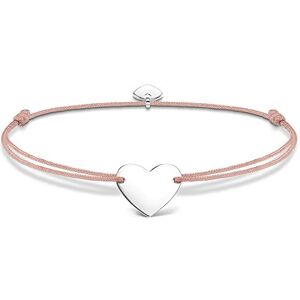 THOMAS SABO Armband Little Secret Herz 925 Sterlingsilber, Nylon THOMAS SABO Armband Little Secret Herz 925 Sterlingsilber, Nylon