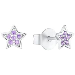 s.Oliver Ohrstecker 925 Sterling Silber Mädchen Kinder Ohrschmuck, mit Zirkonia synth., 0,5 cm, Silber, Stern, Kommt in Schmuck Geschenk Box, 2036827 s.Oliver Ohrstecker 925 Sterling Silber Mädchen Kinder Ohrschmuck, mit Zirkonia synth., 0,5 cm, Silber, Stern, Kommt in Schmuck Geschenk Box, 2036827