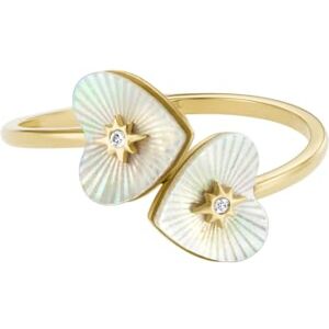 Fossil Damen Ringe aus Edelstahl offen, 7, Mais-Gold Fossil Damen Ringe aus Edelstahl offen, 7, Mais-Gold