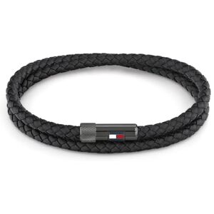Tommy Hilfiger Jewelry armband für Herren aus Leder Schwarz 2790262S Tommy Hilfiger Jewelry armband für Herren aus Leder Schwarz 2790262S