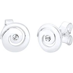 Elli Ohrringe Damen Ohrstecker Spirale basic modern mit Kristallen in 925 Sterling Silber Elli Ohrringe Damen Ohrstecker Spirale basic modern mit Kristallen in 925 Sterling Silber