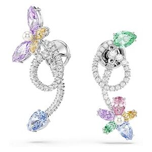 Swarovski x Ariana Grande Drop-Ohrhänger mit Ohrring Jacket, Verschiedene Schliffe, Libelle, Blume, Mehrfarbig, Rhodiniert Swarovski x Ariana Grande Drop-Ohrhänger mit Ohrring Jacket, Verschiedene Schliffe, Libelle, Blume, Mehrfarbig, Rhodiniert