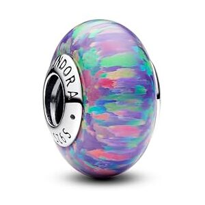 PANDORA Moments Leuchtendes violettes Charmaus Sterling Silber, Kompatibel Moments Armbänder, 791691C05 PANDORA Moments Leuchtendes violettes Charmaus Sterling Silber, Kompatibel Moments Armbänder, 791691C05