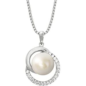 Joop! 925 Sterling Silber Damen Schmuck, mit Zirkonia synth., mit Süßwasserzuchtperle, Silber, Kommt in Schmuck Geschenk Box Joop! 925 Sterling Silber Damen Schmuck, mit Zirkonia synth., mit Süßwasserzuchtperle, Silber, Kommt in Schmuck Geschenk Box