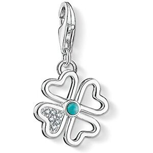 THOMAS SABO Charm-Anhänger Kleeblatt Charm Club 925 Sterling Silber 1448-405-14 THOMAS SABO Charm-Anhänger Kleeblatt Charm Club 925 Sterling Silber 1448-405-14