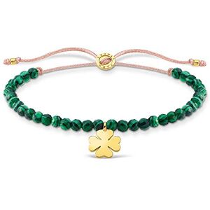THOMAS SABO Armband grüne Perlen mit Kleeblatt gold vergoldetes Silber A1983-140-6-L20V THOMAS SABO Armband grüne Perlen mit Kleeblatt gold vergoldetes Silber A1983-140-6-L20V