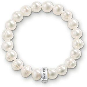 THOMAS SABO Charm-Perlenarmband 925er Sterlingsilber, Nylon THOMAS SABO Charm-Perlenarmband 925er Sterlingsilber, Nylon