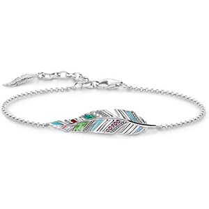 THOMAS SABO Damen Armband Feder 925 Sterling Silber A1749-340-7-L19V THOMAS SABO Damen Armband Feder 925 Sterling Silber A1749-340-7-L19V