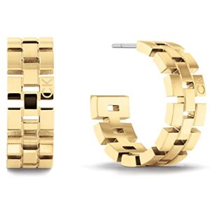 Calvin Creolen für Damen Kollektion GEOMETRIC Gelbgold 35000250 Calvin Creolen für Damen Kollektion GEOMETRIC Gelbgold 35000250