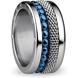 BERING Austauschbar Ringkombination für Damen in Silber & Blau mit einzigartigem Twist- & Change System, Mississippi BERING Austauschbar Ringkombination für Damen in Silber & Blau mit einzigartigem Twist- & Change System, Mississippi