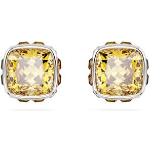 Swarovski Birthstone Ohrstecker November, Gelbe und Rhodinierte Ohrringe mit Strahlenden Kristallen Swarovski Birthstone Ohrstecker November, Gelbe und Rhodinierte Ohrringe mit Strahlenden Kristallen