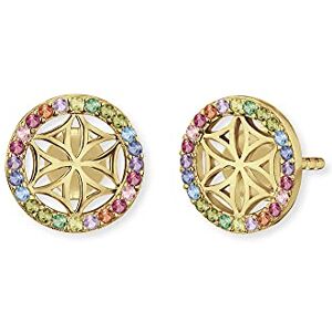 Engelsrufer Damen Ohrringe Lebensblume Multicolor aus vergoldetem Sterling Silber Steckverschluss besetzt mit 45 multicolor Zirkonia Steinen nickelfrei 10mm Engelsrufer Damen Ohrringe Lebensblume Multicolor aus vergoldetem Sterling Silber Steckverschluss besetzt mit 45 multicolor Zirkonia Steinen nickelfrei 10mm