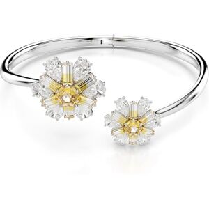 Swarovski Idyllia Armreif, Rhodinierter Damenarmreif mit Blumen-Motiv und Strahlenden Kristallen Swarovski Idyllia Armreif, Rhodinierter Damenarmreif mit Blumen-Motiv und Strahlenden Kristallen