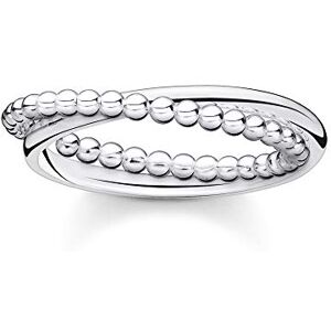 THOMAS SABO Ring doppel Kugeln silber 925 Sterlingsilber THOMAS SABO Ring doppel Kugeln silber 925 Sterlingsilber