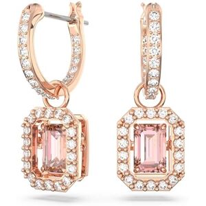 Swarovski Una Drop-Ohrhänger, Rosé Vergoldete Ohrringe mit Strahlenden Kristallen Swarovski Una Drop-Ohrhänger, Rosé Vergoldete Ohrringe mit Strahlenden Kristallen