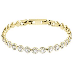 Swarovski Una Angelic Armband, Rund, Weiss, Goldlegierungsschicht Swarovski Una Angelic Armband, Rund, Weiss, Goldlegierungsschicht