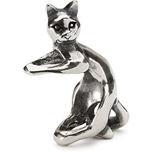 Trollbeads Charm Verspielte Katze aus Sterling-Silber in der Farbe Silber, TAGBE-30153 Trollbeads Charm Verspielte Katze aus Sterling-Silber in der Farbe Silber, TAGBE-30153