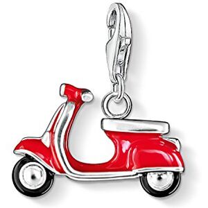 THOMAS SABO Charm-Anhänger Roter Roller 925er Sterlingsilber, Rot, Schwarz Emailliert THOMAS SABO Charm-Anhänger Roter Roller 925er Sterlingsilber, Rot, Schwarz Emailliert