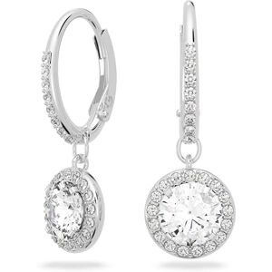 Swarovski Una Angelic Drop-Ohrhänger, Rundschliff, Weiß, Rhodiniert Swarovski Una Angelic Drop-Ohrhänger, Rundschliff, Weiß, Rhodiniert