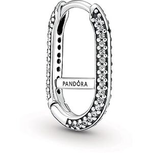 PANDORA ME Pavé Link-Ohrring aus Sterling-Silber mit Cubic Zirkonia, Kompatibel mit ME Armbänder, Höhe: 17mm, 299682C01 PANDORA ME Pavé Link-Ohrring aus Sterling-Silber mit Cubic Zirkonia, Kompatibel mit ME Armbänder, Höhe: 17mm, 299682C01
