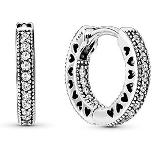 PANDORA 296317CZ Sterling Silber klassische kleine Herzen Hoop-Ohrringe PANDORA 296317CZ Sterling Silber klassische kleine Herzen Hoop-Ohrringe
