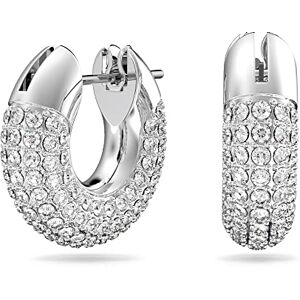 Swarovski , Dextera Kreolen, Rhodinierte Ohrringe mit Strahlenden Kristallen Swarovski , Dextera Kreolen, Rhodinierte Ohrringe mit Strahlenden Kristallen